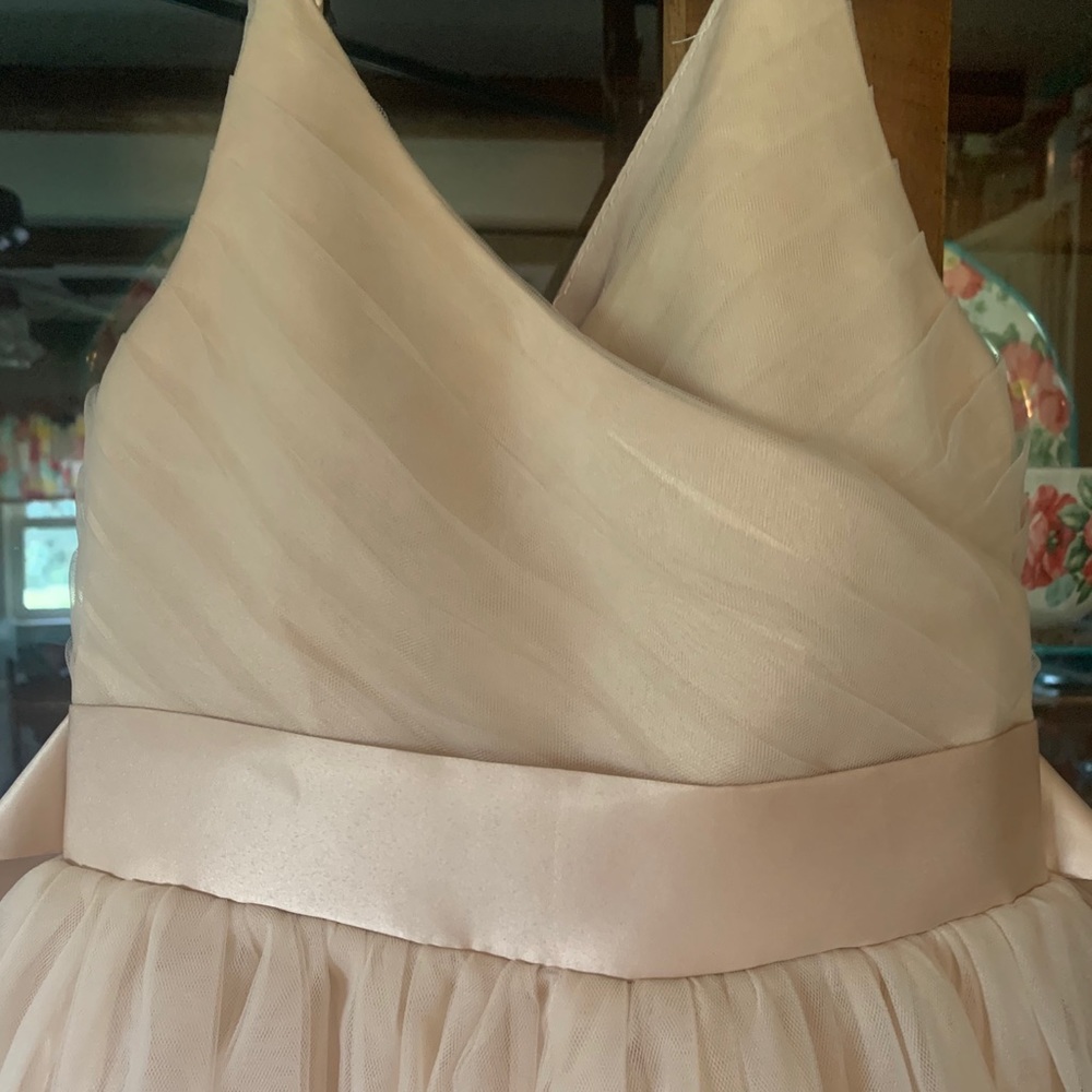 Little girls champagne dress